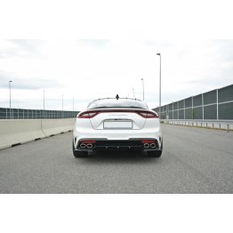 Накладки сплиттеры боковые на задний бампер на Kia Stinger GT